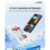 RGB Механическая игровая клавиатура с горячей заменой, проводная, с колесиком регулировки громкости, джойстиком, подсветкой, 19 клавиш, программируемая клавиатура для компьютера, ноутбука
