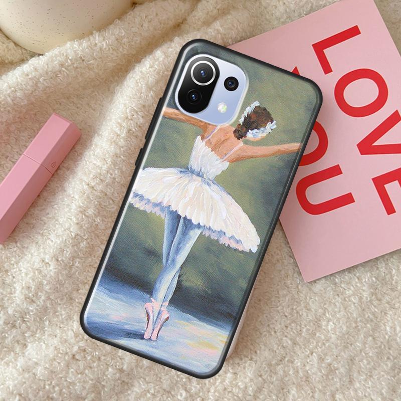 Gymnastics Oil Painting For POCO F3 F1 M3 M4 X3 Pro GT X4 Pro Phone Case For Xiaomi Mi 11 Lite 12 11T Pro Cover