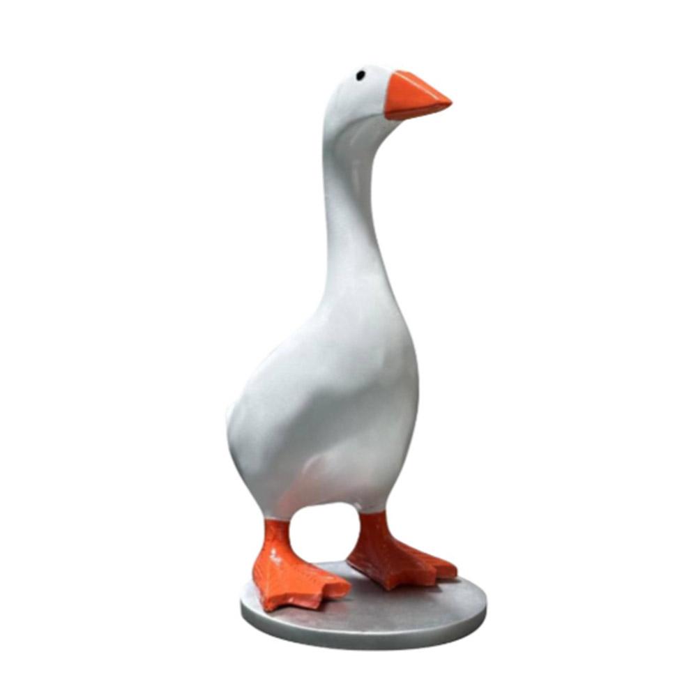 1pc Magnetic Goose Key Chain Home Decoration Sculpture OOffice Desk Decoration Resin Goose Duck Sculpture Tool Rack Home