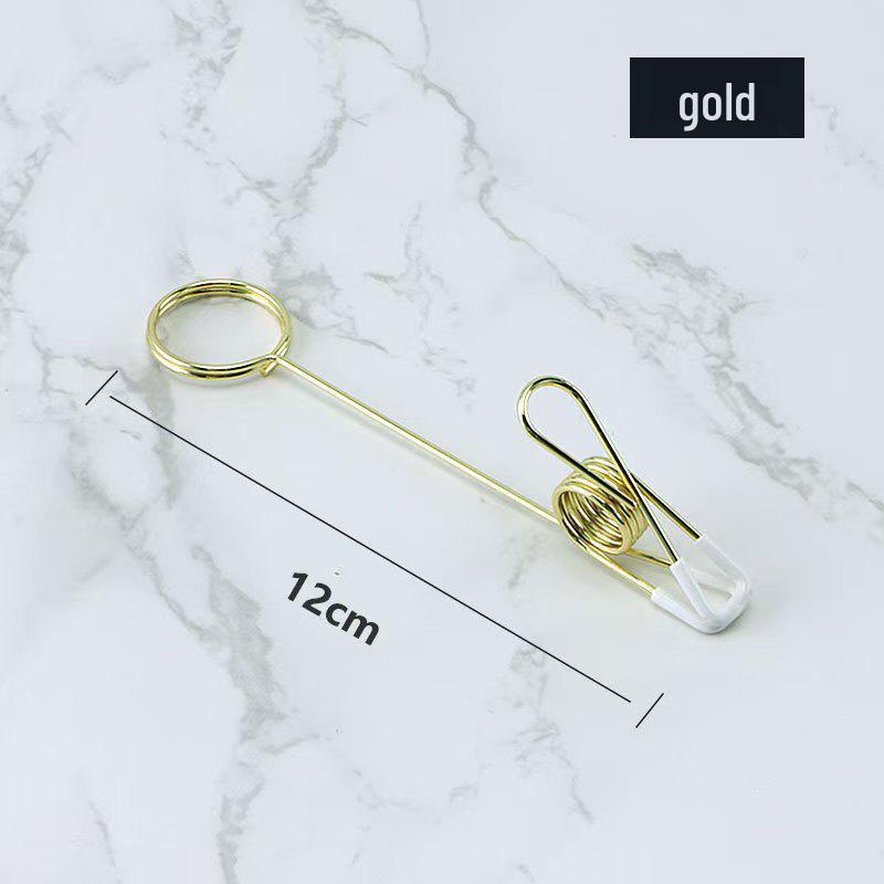 Двусторонний нескользящий зажим-фиксатор для заметок и фотографий «рыбий хвост» для экранов и карточек супермаркета