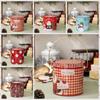 Santa Claus Christmas Candy Box Snowman Cookies Biscuit Case Xmas Candy Bucket  New Year