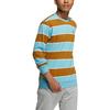 Adidas Neo Round Neck Striped Logo Print Long Sleeve Sportswear Unisex Sportswear Layered-Sandstorm IA4960