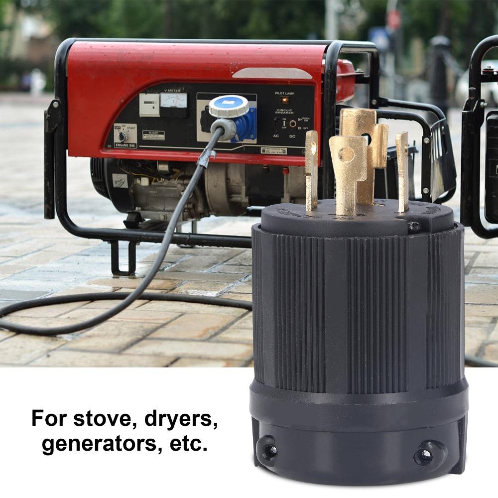 Адаптер-вилка 30А 277-480В 4-контактная промышленная вилка с блокировкой Адаптер с фиксацией Вилка с блокировкой Питание генератора