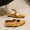 2024 Autumn New Trendy Retro Women's Pointed-toe Casual Elegant Solid Color Flat Low-top Shoes