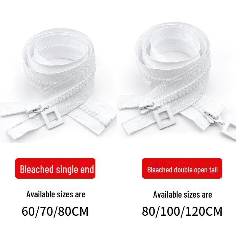 8 Resin Zipper for Long Double-Head Down Jackets