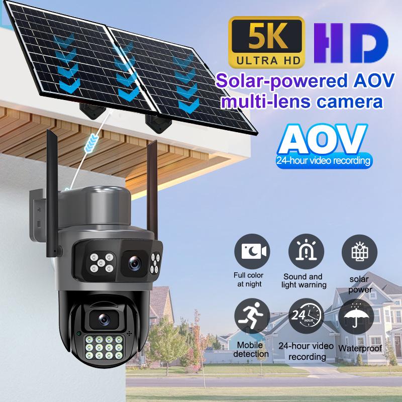 AOV Outdoor 5K Solar Binocular Camera with Smart 4G Night Vision Monitoring