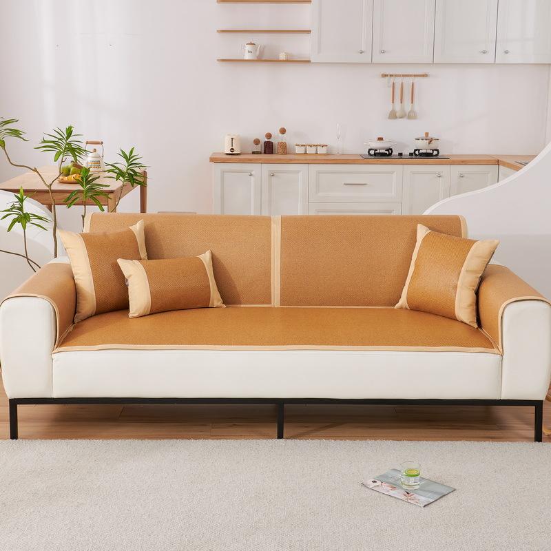 Популярный Новый Коврик из Ледяного Ротанга Подушка для Дивана Холодное Летнее Покрывало Современный Летний Коврик из Ледяного Шелка Нескользящий