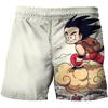 2025 Boys Harajuku Beach брюки для детей Одежда для пар Модные брюки Dragon Ball Z для детей 3D мультяшный принт шорты брюки