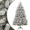 VidaXL Artificial Hinged Christmas Tree with Flocked Snow 270 Cm 357796