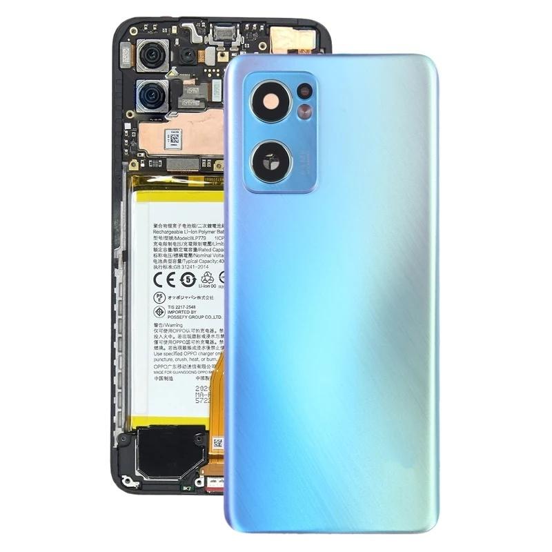 BANERYPAK Parts Battery Back Cover for OPPO Reno7 5G with Camera Lens Cover Phone Rear Housing Case Replacement