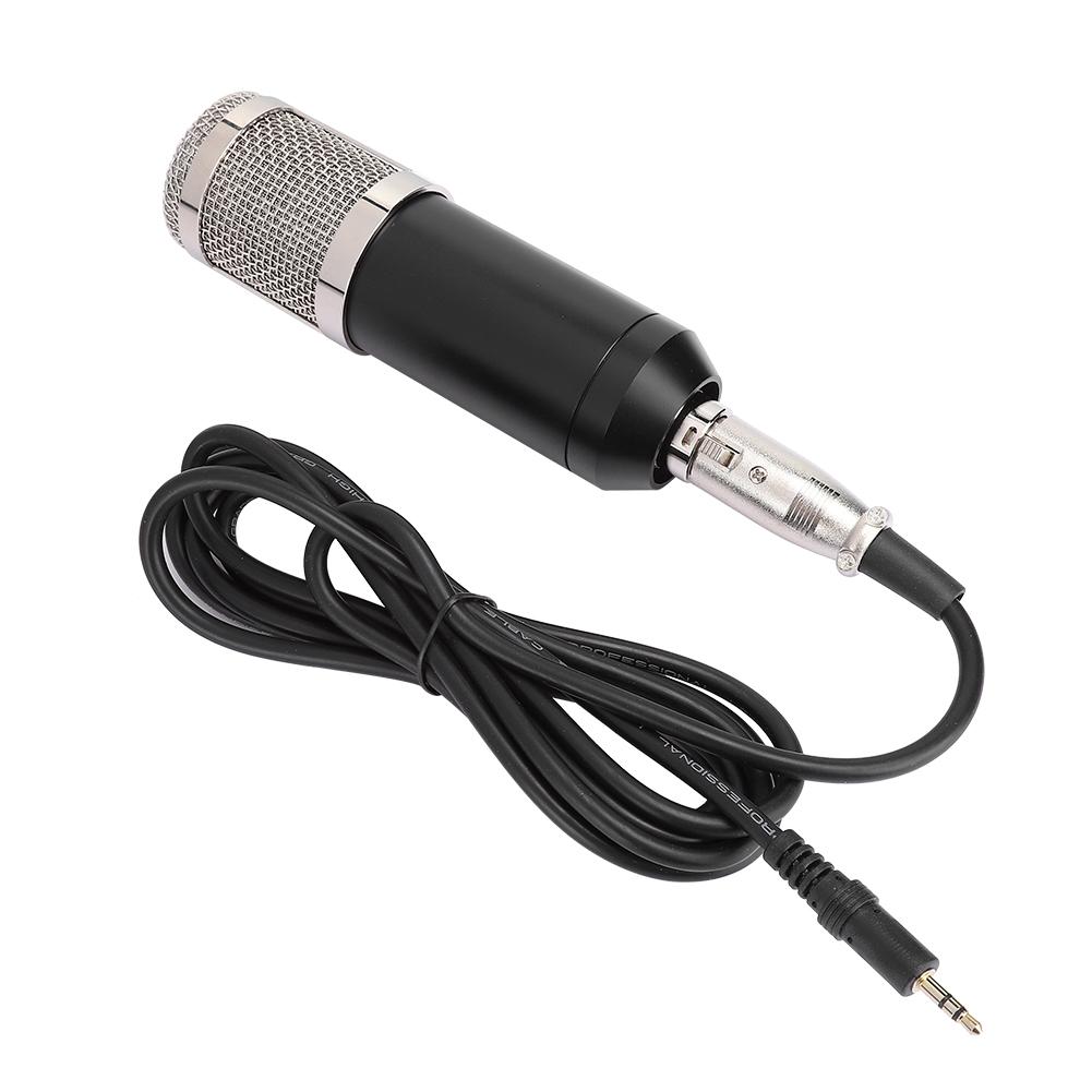 Проводной компьютерный конденсаторный микрофон со стойкой для прямых трансляций, караоке, записи