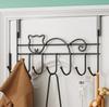 Punch-Free Detachable Door Hook: Bedroom Coat, Bag & Clothes Rack