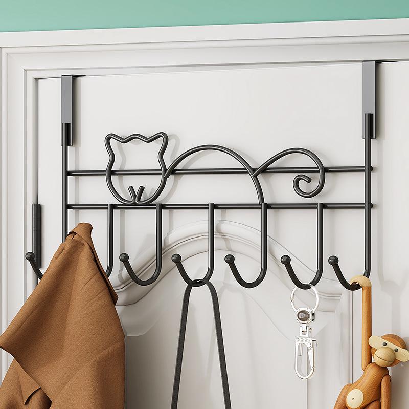 Punch-Free Detachable Door Hook: Bedroom Coat, Bag & Clothes Rack