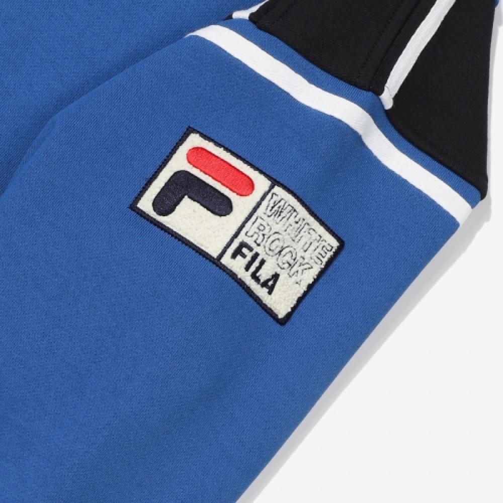 Fila Uni Loose Fit White Rock Half Zip Sweatshirt Fs2poe4121xdbu