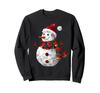 Snowman Christmas Motif Artwork Polygon Snowman Sweatshirt X-Mas