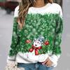 Women's Sweater Pullover Christmas Party Clothes Autumn New Long Sleeve T-Shirt Imitation Cotton O Neck Top Casual Sweatershirt