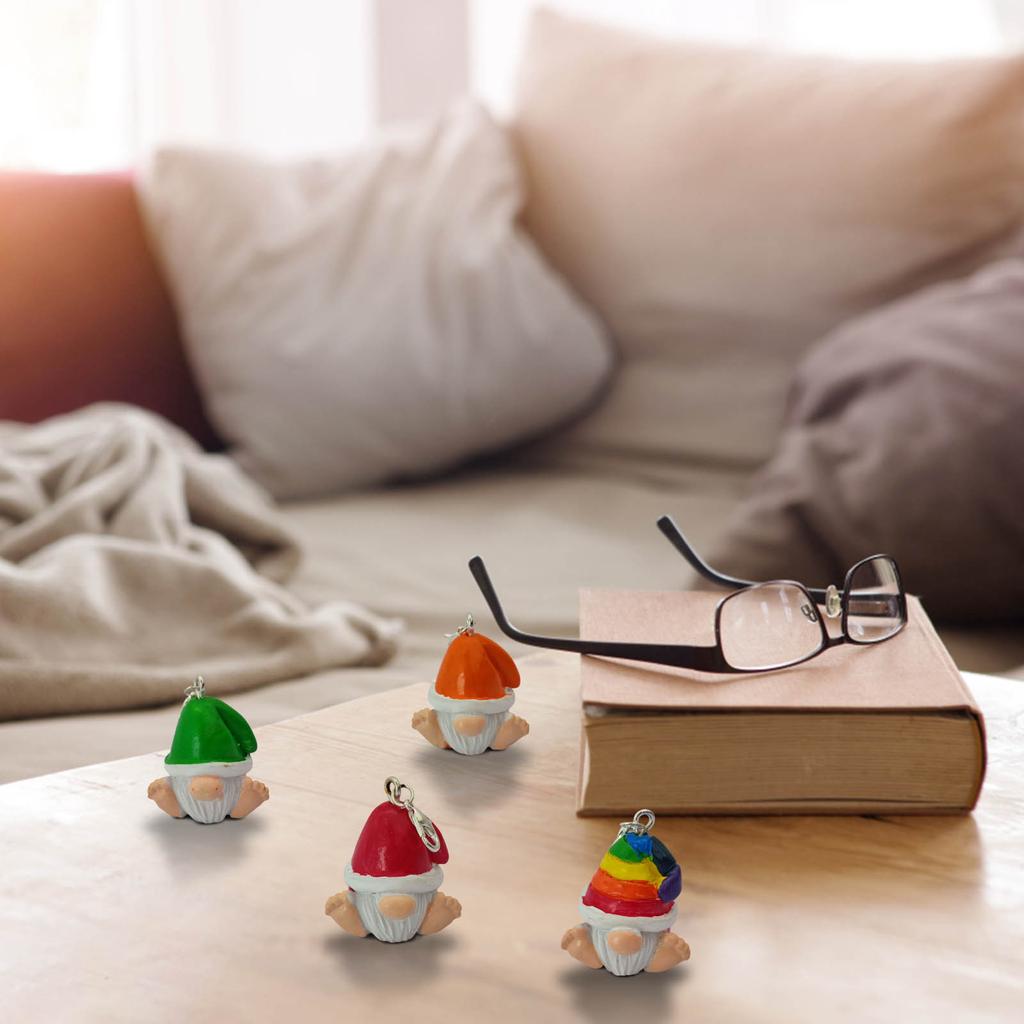 Hanging Gnomes Ornaments, Colorful Gnomes Tree Ornament Decorations