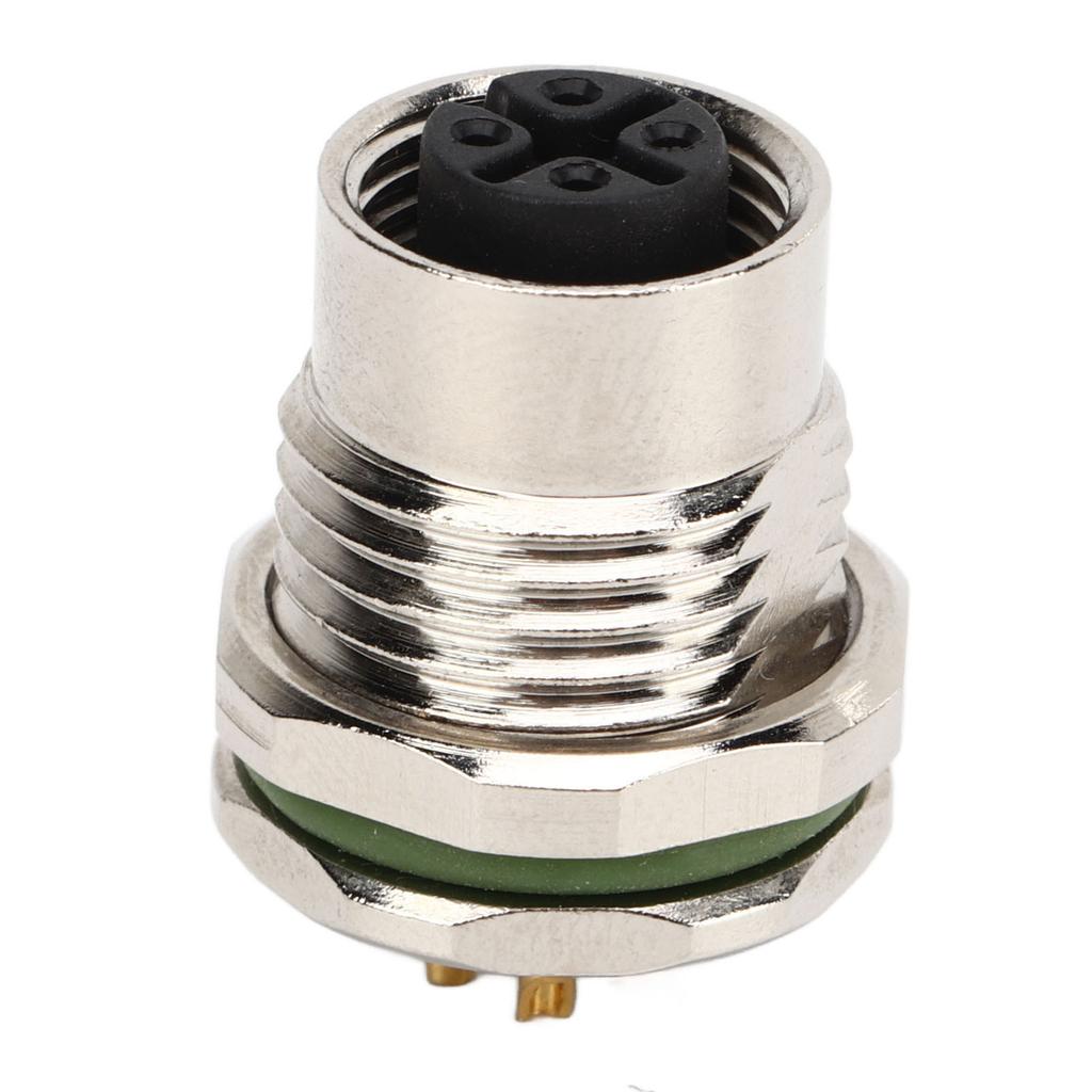 4 шт. M12 Авиационный 4-контактный штекер типа A 4 контакта гнездо панельный электронный штекер разъем для датчиков исполнительных механизмов