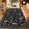 Jungle Animal Living Room Carpet Washable Area Rug Soft Large Rugs for Bedroom Playroom Rug Stain Resistant Floor Mat for Home