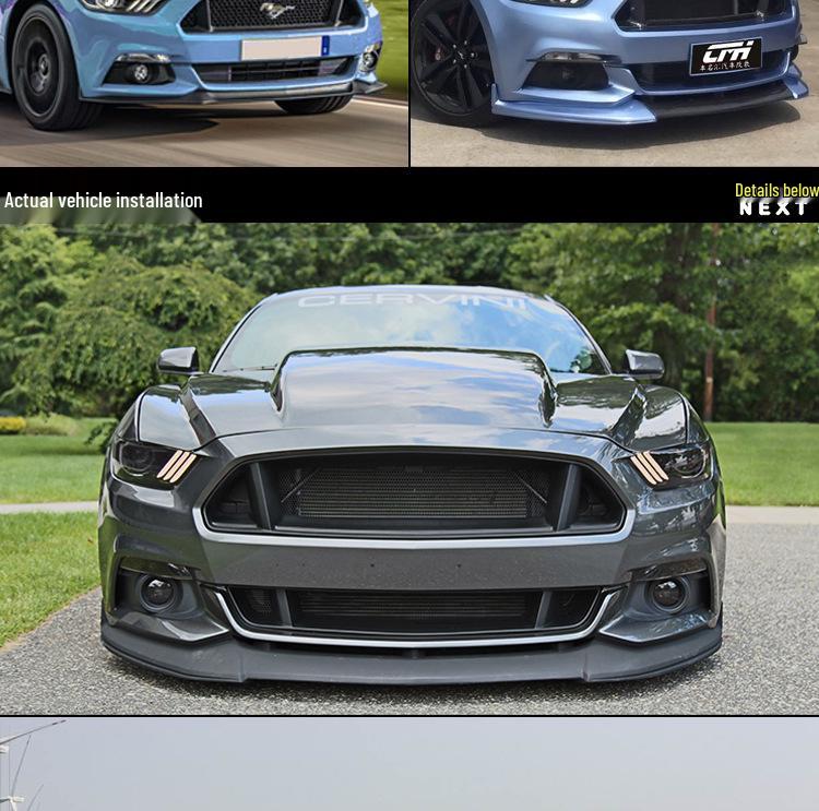 Suitable Carbon Fiber Front Lip Surround for 2015-2017 Ford Mustang Bumper