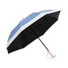 Folding Parasol with UV Light Suitable for Sun and Level 5 Water Full Light UV Heat Heat Day Gift Folding 8 Protection, 100% Blocking, Rain, Durable,