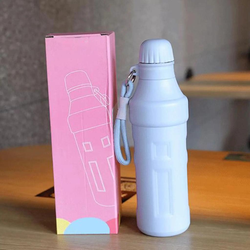 Термокружка из нержавеющей стали 304, уникальный дизайн, дорожная кружка, маленькое отверстие, герметичная бутылка для воды для подстаканника автомобиля, походов, спортзала
