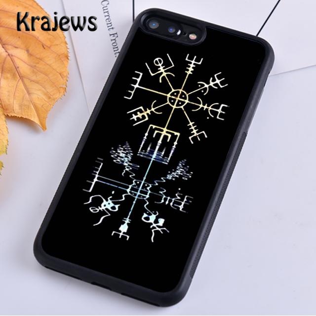Чехол для телефона Krajews Viking Vegvisir Odin Nordic для iPhone 14 5 SE 6s 7 8 plus XR XS 11 12 13 pro max Samsung S21 S22ultra