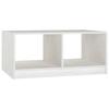 VidaXL Table basse Blanc 75x50x33,5 cm Bois de pin massif