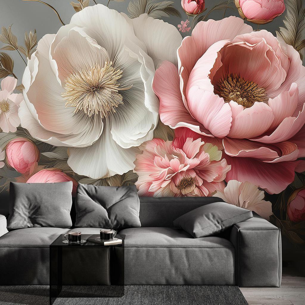 Wallpaper Nature Foliage Flowers Pink