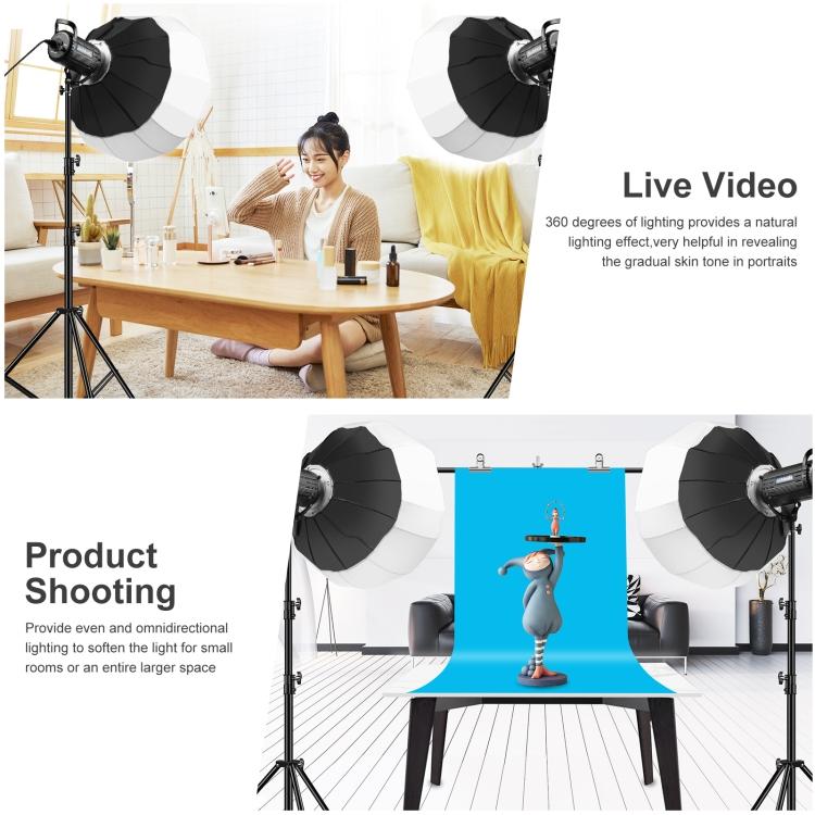 PULUZ 65 см складной фонарь софтбокс SpeedLite вспышка складной рассеиватель