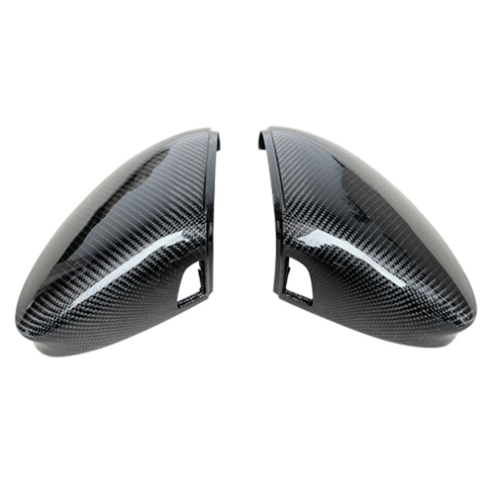 For VW Golf 8 MK8 2020 2025 2025 Mirror Covers Caps RearView Mirror Case Cover Carbon Look Bright Black Covers