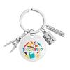Teacher Key Chain Thank You Teacher Text Popular Pendant Key Chain Teachers'Day Pendant Gifts For Teachers