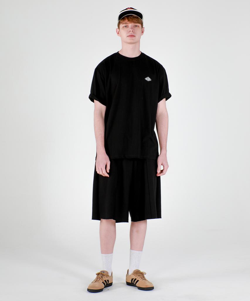 ESN Big Grid Artwork Oversized T-Shirt Black