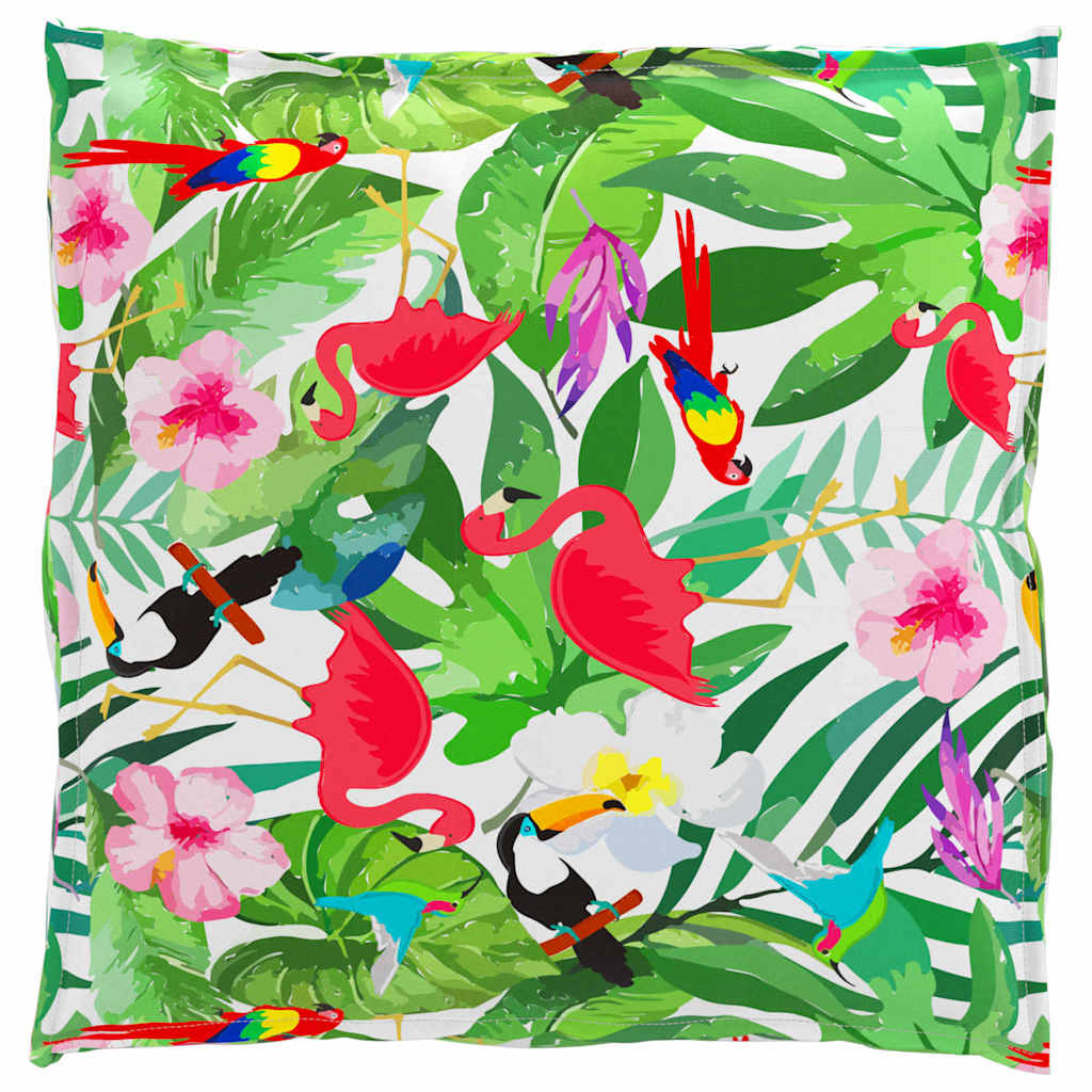 Floral Multicolor Cushion 70 x 70 x 12 cm Oxford Fabric