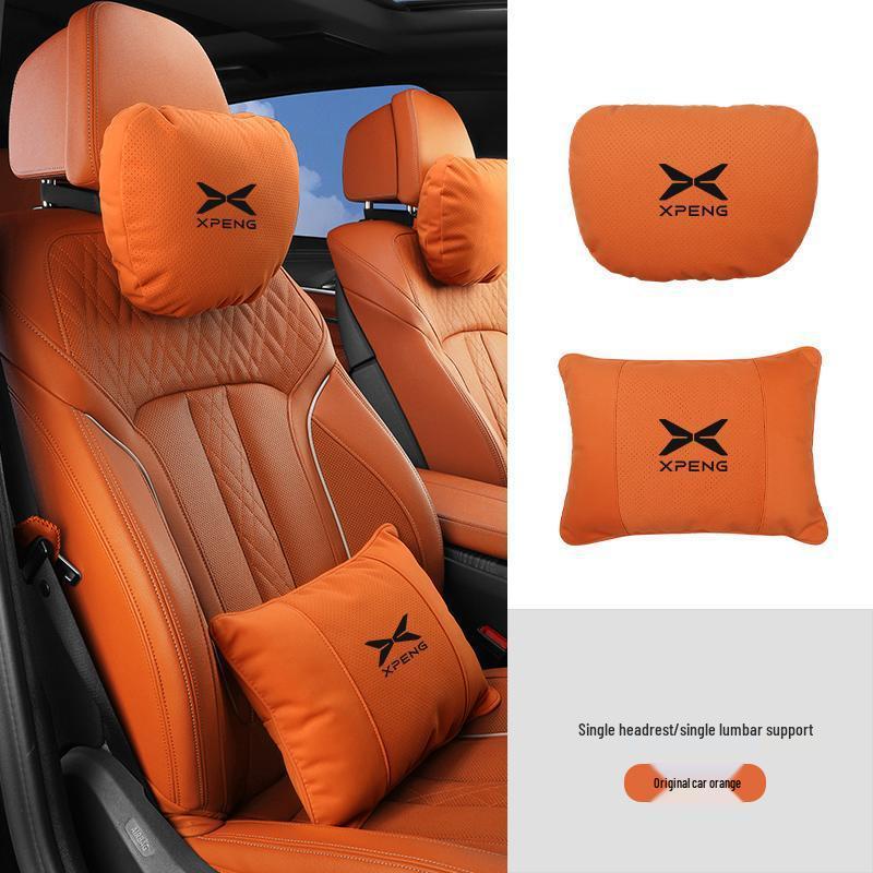 XPeng P7 Headrest & Lumbar Support, P5/G3/i G9 Neck Pillow: Maybach Style.