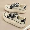 2024 Women Autumn Comfortable Vulcanized Shoes Lace Up Platform Sneakers Fashion Outdoor Versatile Casual Soft Sole Sports Shoes