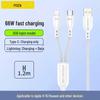 PISEN 66W Dual Charging Cable: Fast Charge for Apple, Huawei, Xiaomi.