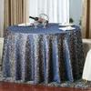 Пылезащитная скатерть для банкетного стола, Роскошная настольная дорожка, Жаккардовая круглая скатерть, Украшение для дома