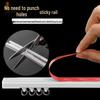No-Punch Sliding Curtain Track: Silent Ultra-Thin Self-Adhesive Rail for Bay Windows & Dormitory Walls