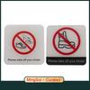 Please Take Off Your Shoes Signs Plaque Signage Acrylic Signs Plate Sticker Private House Bedroom Wall Stickers Warning Sign