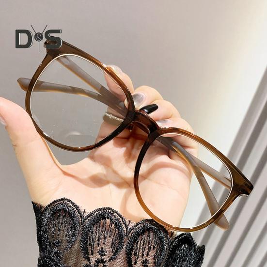 Anti-blue Light Glasses Unisex Retro Small Frame Clear View Strong Hinge Reduce Eye Fatigue Eye Protection Clear Bluelight Glasses Spectacles Office