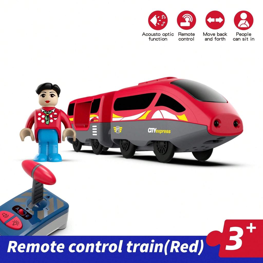 Магнитные слоты Литые машинки Электрический поезд на радиоуправлении Наборы путей Подходят для всех деревянных аксессуаров для железнодорожных путей Рождественский подарок для детей