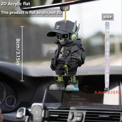 2024 новый плоский 2D акриловый плоский креативный декоративный кулон для спецназа, украшение для зеркала заднего вида автомобиля, кулон на Хэллоуин