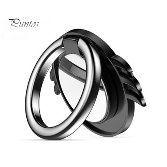 Mobile Phone Stand Magnetic 360-degree Rotation Ultra-thin Cell Phone Finger Ring Holder for Desktop