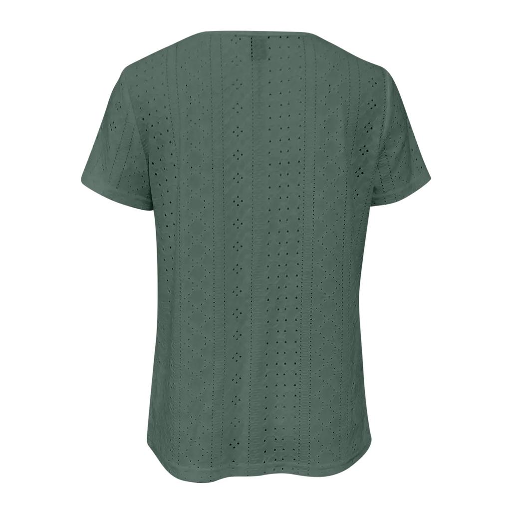 Летний свободный повседневный однотонный топ с квадратным вырезом и короткими рукавами, универсальные женские футболки