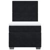 Maison Exclusive - Sommier à lattes de lit avec matelas Noir 90x200 cm Velours