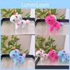 Adorable Unicorn Mini Plush Keychain Cute Pony Plush Toy Soft Short Accessory Fur