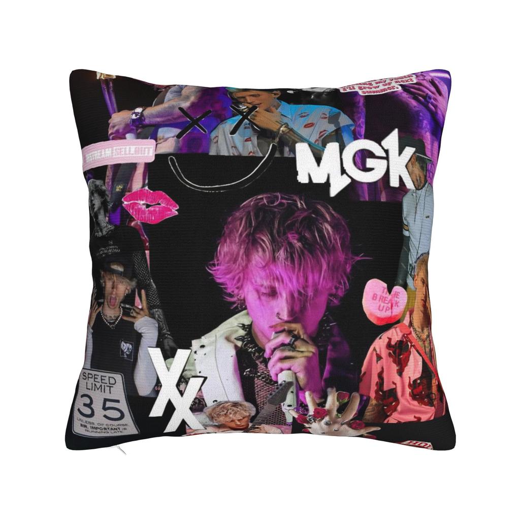 Декоративная Наволочка MGK Lost Americana Tour 2025-2026 Мерч Гостиная Подушка-плед Чехол на Подушку Молния Разные Размеры
