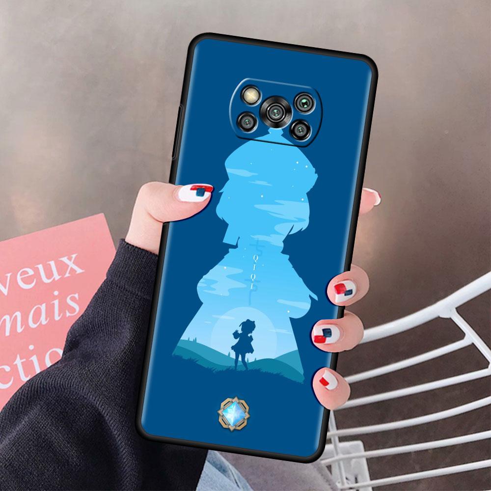Чехол Genshin Impact с аниме для Xiaomi Mi Poco X3 NFC M3 Pocophone F1 F3 GT Redmi K40 Pro для Mi 10T Pro, чехол для телефона