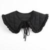 Women Thick False Collar Shawl Padded Quilted Plaid Texture  Necklace Scarf Winter Capelet Neck Cover Warmer Dropshipping